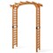 Feet Garden Arch Wooden Arbor Outdoor Wood Trellis for Climbing Plants